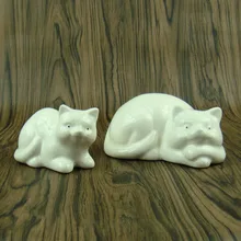 Фарфор котенок декоративные статуэтки Бытовая керамика Kitty миниатюры ручной работы Подарочное Украшение аксессуары для интерьера