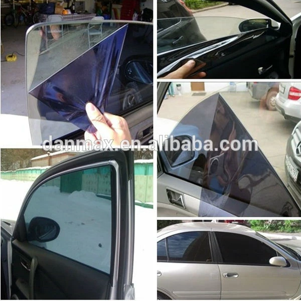 non glue recycle static cling reflective car window tint filmin Side