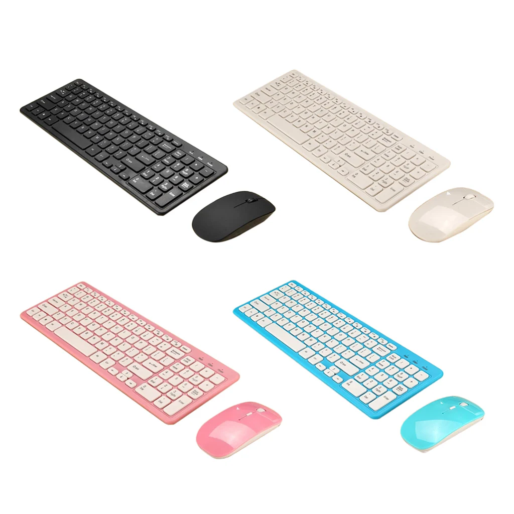 MagiDeal 2.4G Wireless Keyboard and Mouse Wireless Set Mouse Keyboard For Computer PC 