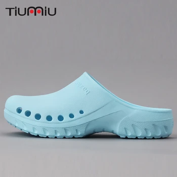 

Medical Nurse Doctor Surgical Shoes Unisex Dental Hospital Garden Clog Slipper Clean Room Beauty Salon Lab Anti-slip Work Shoes