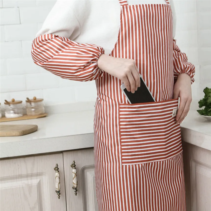 Women Apron Kitchen Chef Butcher Restaurant Cooking Baking Dress