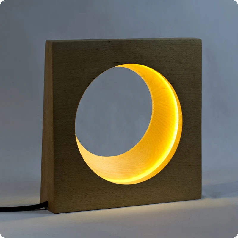 

Crescent moon rubber Table Lamps modern minimalist bedroom study bedside lamp lw427720