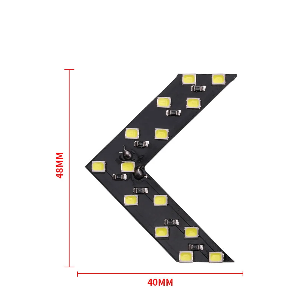 ASLENT 2 шт. 14/33 SMD СВЕТОДИОДНЫЙ панель со стрелкой для автомобиля, зеркало заднего вида, индикатор поворота, светильник, Автомобильный светодиодный светильник с зеркалом заднего вида, DC 12 В