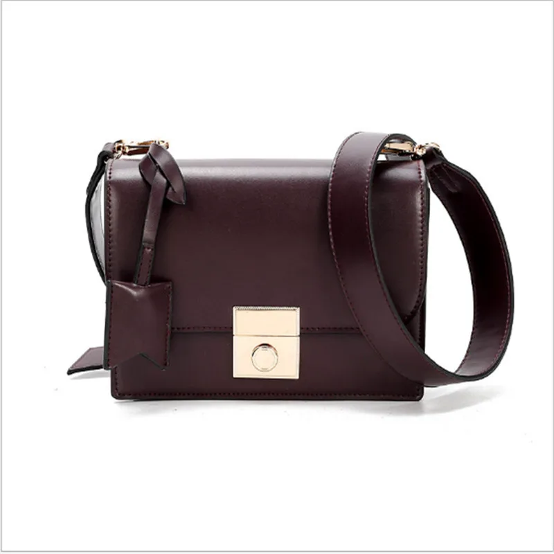 

2019 Fashion PU Leather Shoulder Bags for Women Pure Color Lady Crossbody Bag Designer Handbags top quality Messenger Bags