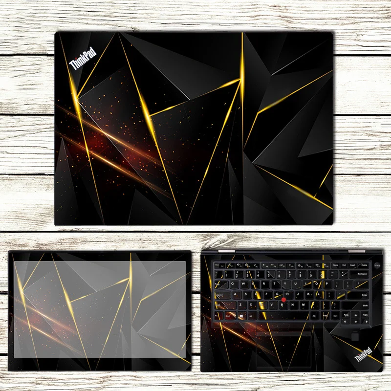 3 Sides Laptop Skin Notebook Stickers For Lenovo Thinkpad X280 T470P