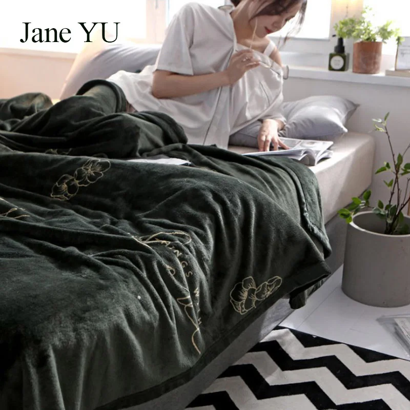 JaneYU Insnet красные одеяла Осень и зима теплый ворс диван офис покрыты ковром fanleigh групповые закупки - Цвет: As shown in the figu