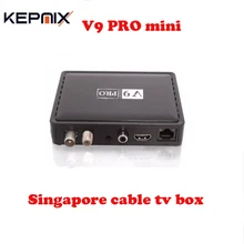 2PCS Singapore st rhub cable tv box V9 PRO mini blackbox builtin WIFI font b watch