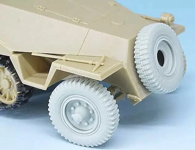 1/35 تعديل أجزاء 3 قطعة/المجموعة الراتنج الجاذبية عجلة ل الحرب العالمية الثانية ألمانيا Sd. kfz.251 نصف مجنزرة مركبة