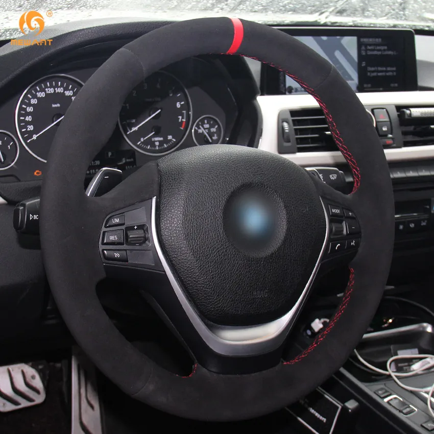MEWANT черный замшевый красный фонарь для BMW F20 2012 2018 F45 2014 F30 F31 F34 2013 2017 F32 F33 F36|car steering