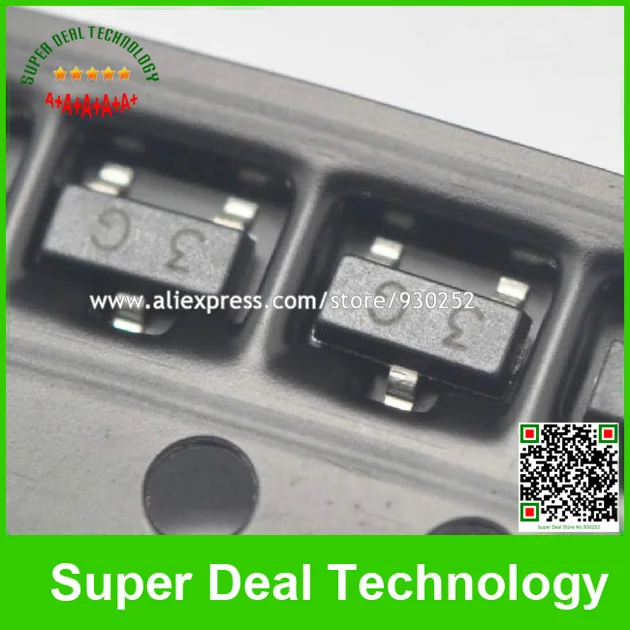 Купить 3000 шт/много bc857c 3 г 0,1 а / 45 в PNP транзистор SMD в ...