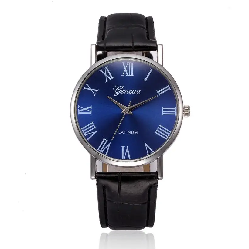 Лидер продаж Мода ретро Для женщин Wacth кожаный ремешок аналоговые сплава кварцевые наручные часы женские Подарки Высокое качество Montre Femme HK