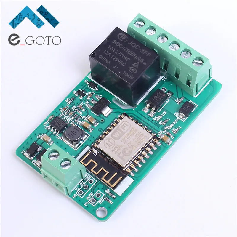 220 В 10A esp8266 реле сеть Wi-Fi модуль w/TVS защиты DC 7-30 Вход 65x40x20 мм | Электронные