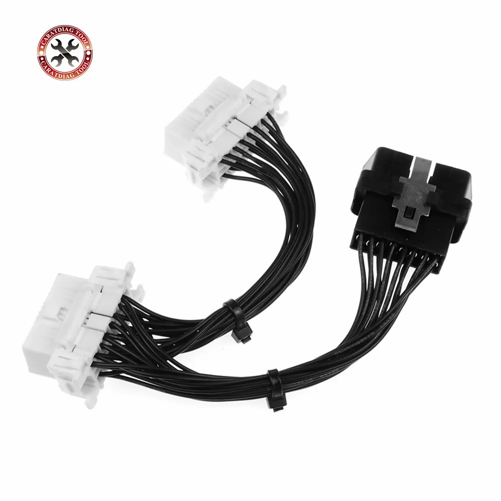 2018 ОДБ OBD2 кабель 16 Pin 1 Мужской до контакт 2 Женский OBD II разъем расширение