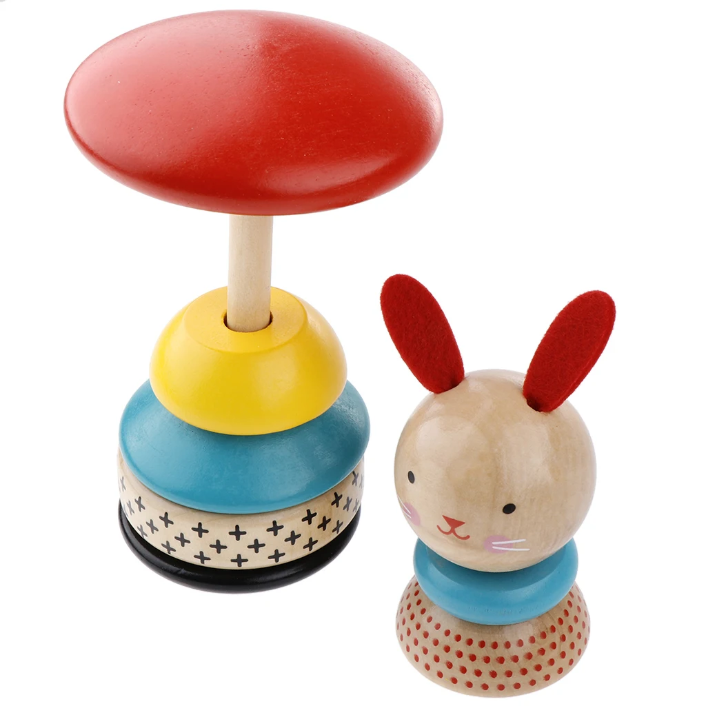 Stacking Rings Toys - Roly-poly Stacking Toy Educational Game for Baby Infant