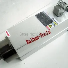 1 шт. 3.5KW квадратные керамические мяч высокоскоростной термоустойчивость P4 квт. шпиндель с 4 подшипниками 9A 380 V четырехтактный двигатель с воздушные охлаждением Фрезерный станок с ЧПУ шпиндель мотора