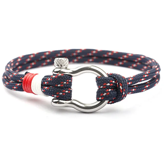 Lubingshine Men Camping Cord Stainless Steel Survival Bracelet Lubingshine Men Camping Cord Stainless Steel Survival Bracelet Nautical Wristband Rope Chain Paracord Wrap Metal Sport