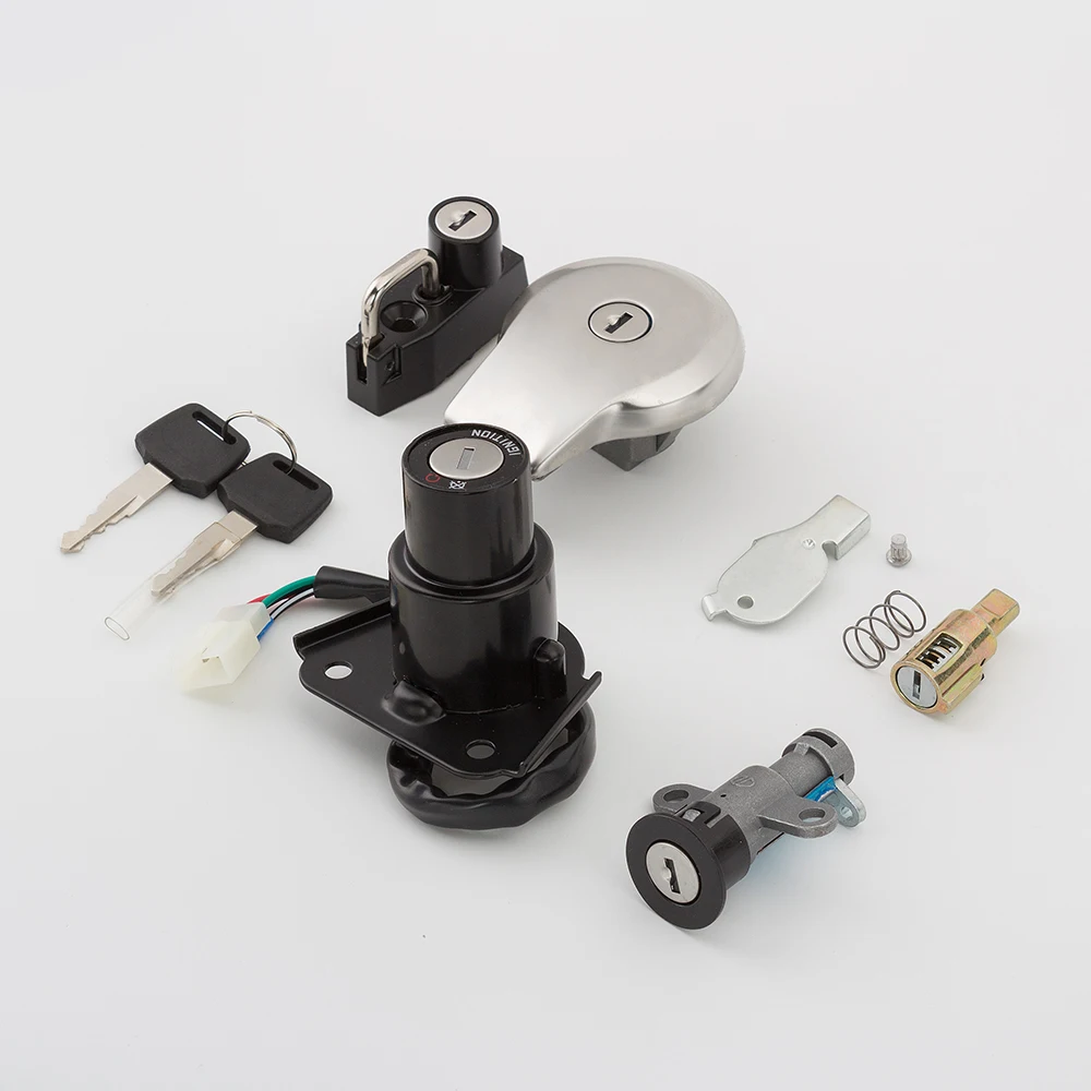 

For Yamaha VIRAGO XV125 XV250 XV240 Motorcycle Ignition Switch Helmet Steering Seat Lock Key Fuel Gas Cap Set