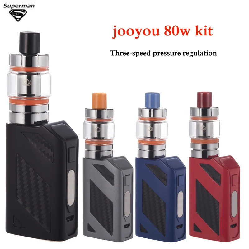 

New 80W Vape Kit Electronic Cigarette Three-speed Pressure Regulation Large Smoke Built-in 2000mah Battery Electronic Kit