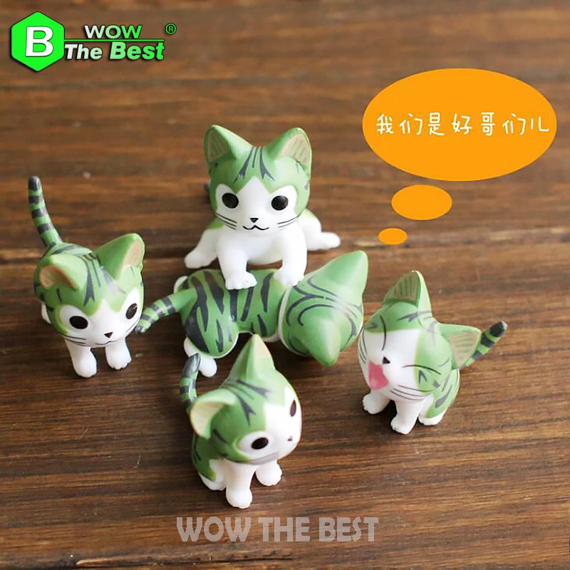 

Cute Resin Small Cat, Japanese Anime cartoon Decoration, Resin Creative Home Decor Desktop small Decoration