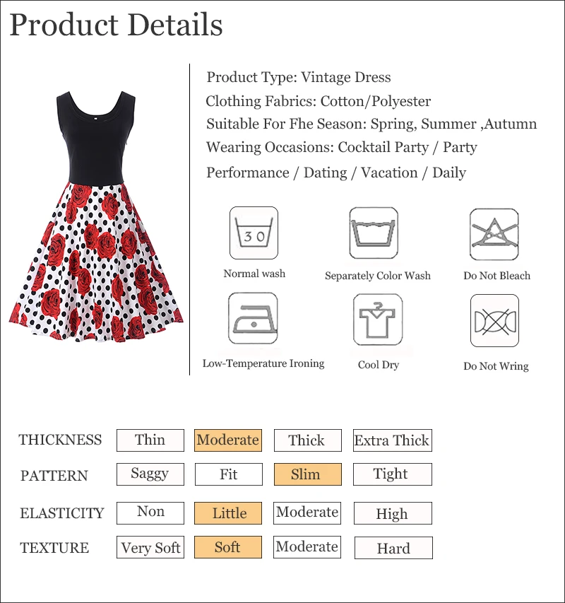 Kostlish Tank Summer Dress Women Sleeveless Patchwork Print Vintage Dress 2017 Elegant Swing Rockabilly Party Dresses Sundress (78)