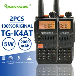 2 шт. Quansheng TG-K4AT (UV) Последние Портативный приёмопередатчик-ретранслятор Profesional радио станции Emisoras де Radioaficionado Ham Радио Амадор