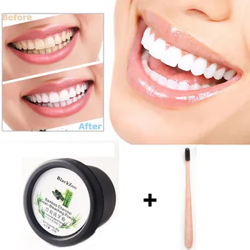 

Teeth Whitening Powder Natural Organic Activated Charcoal Bamboo Toothpaste Containing Whitening Ingredient Double-Effective