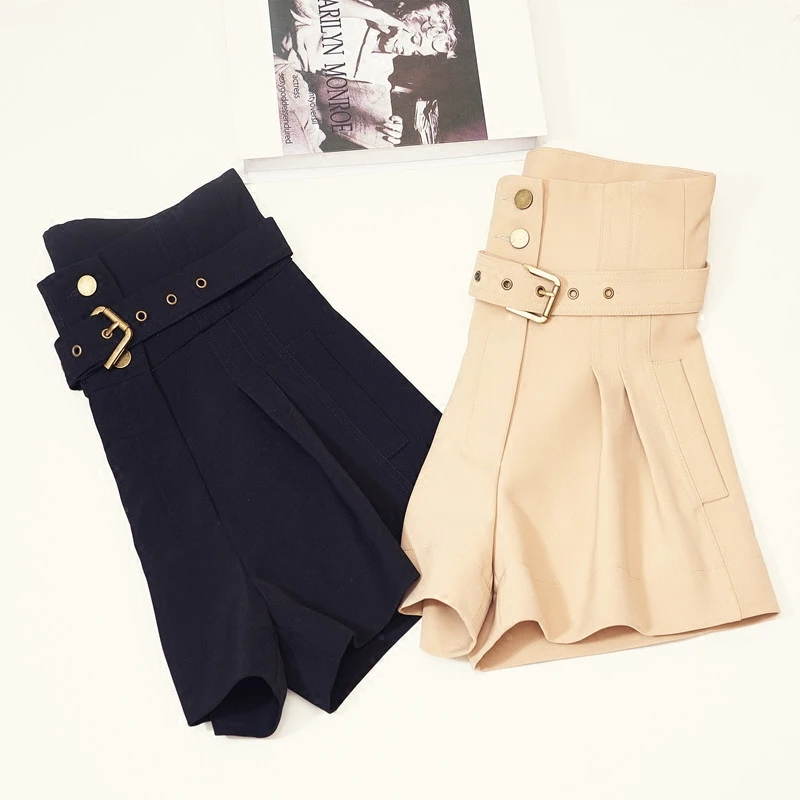 SexeMara Summer Women's Short High Waist Short Wide Leg Short spodenki damskie Casual short feminino 