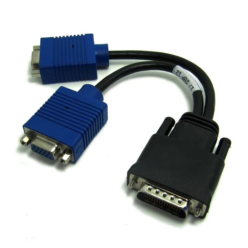 DMS 59 Pin to 2 VGA Cable DVI 1 to 2 Adapter Cable DVI 59 Pin to VGA