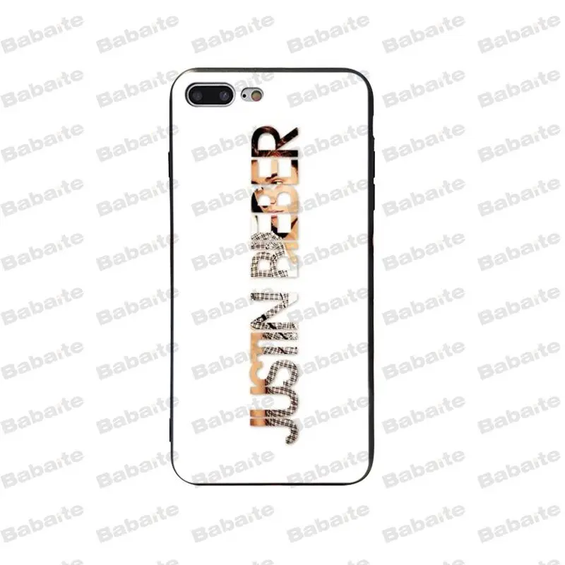 Babaite Justin Bieber Newest Super Cute Phone Case for iPhone 5 5S SE 6 6s 7 7plus 8 8Plus XRX XS MAX cover case
