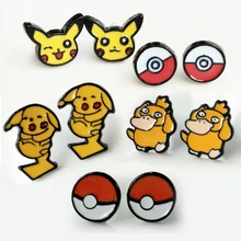 12 пар Мультяшные серьги с рисунком для женщин, девочек, детей детские прекрасные подарки M-112