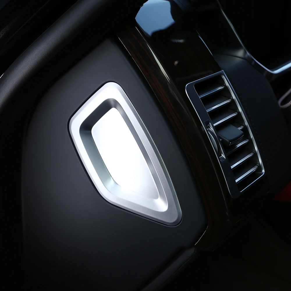 

2pcs ABS Chrome Side Center Console Decoration Panel Cover Trim For Land Rover Range Rover Vogue Autobiography 2014-2017 L405