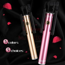 Mini Wired Selfie Stick Universal Monopod For font b iPhone b font IOS Android Samsung Xiaomi