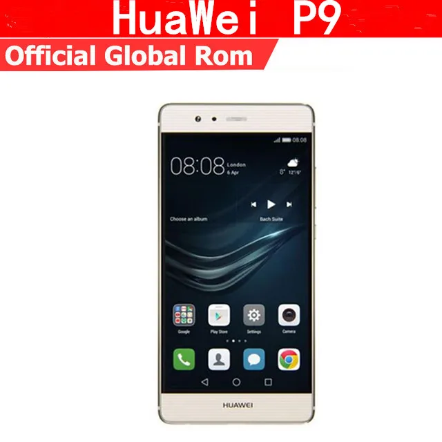 

Original HuaWei P9 4G LTE Mobile Phone Kirin 955 Octa Core Android 6.0 5.2" FHD 1920X1080 4GB RAM 64GB ROM 12.0MP Fingerprint