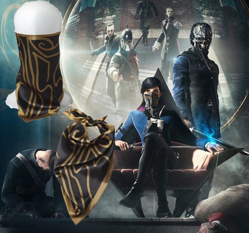 Аксессуары для косплея Dishonored 2 Emily Kaldwin маска с фатином шарф свободный размер
