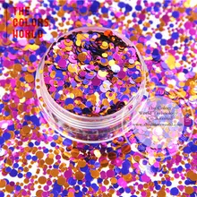 RM321-289 смешанные цвета и круглые точечные формы металлический блеск для косметика для ногтей и украшения своими руками