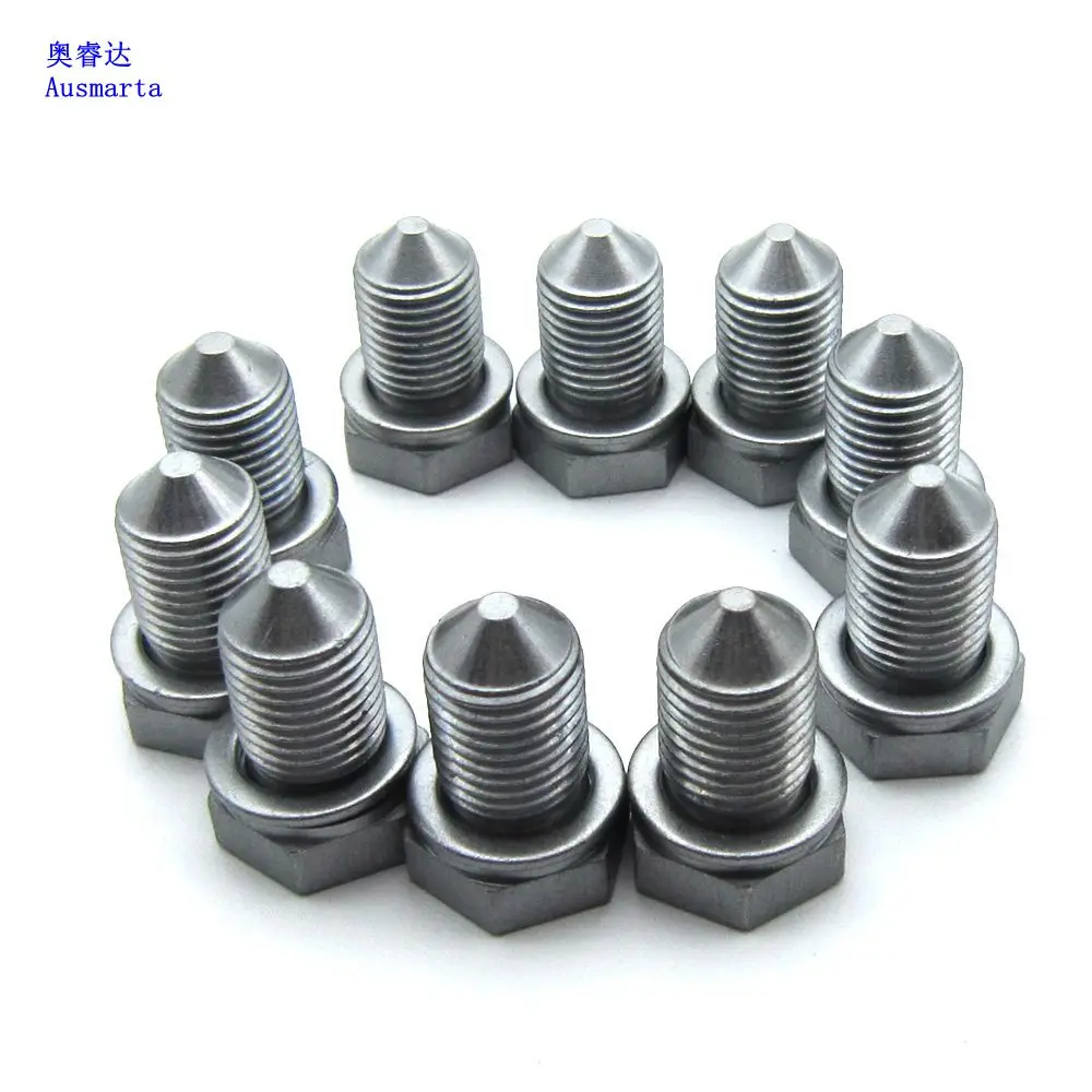 10 Pcs OEM For A3 A4 A6 TT VW Beetle Golf Eos Oil Drain Plug Bolt with
