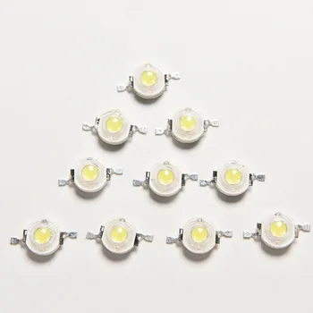 

10PCS/lot 1W Cool/Warm White LED Lamp Beads Bulb Chip For Floodlight Spotlight High Power Lamp Light Beads 100-110LM
