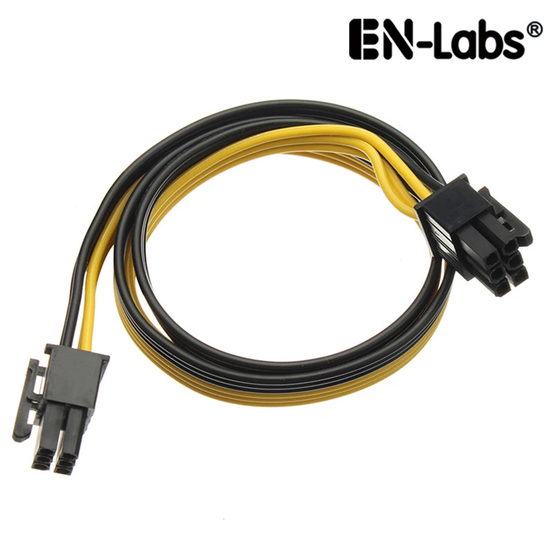 

En-Labs PCIe 6pin Male to Male PCI-E Power Cable for GPU Power Supply Breakout Board Adapter for Ethereum Mining ETH ZEC