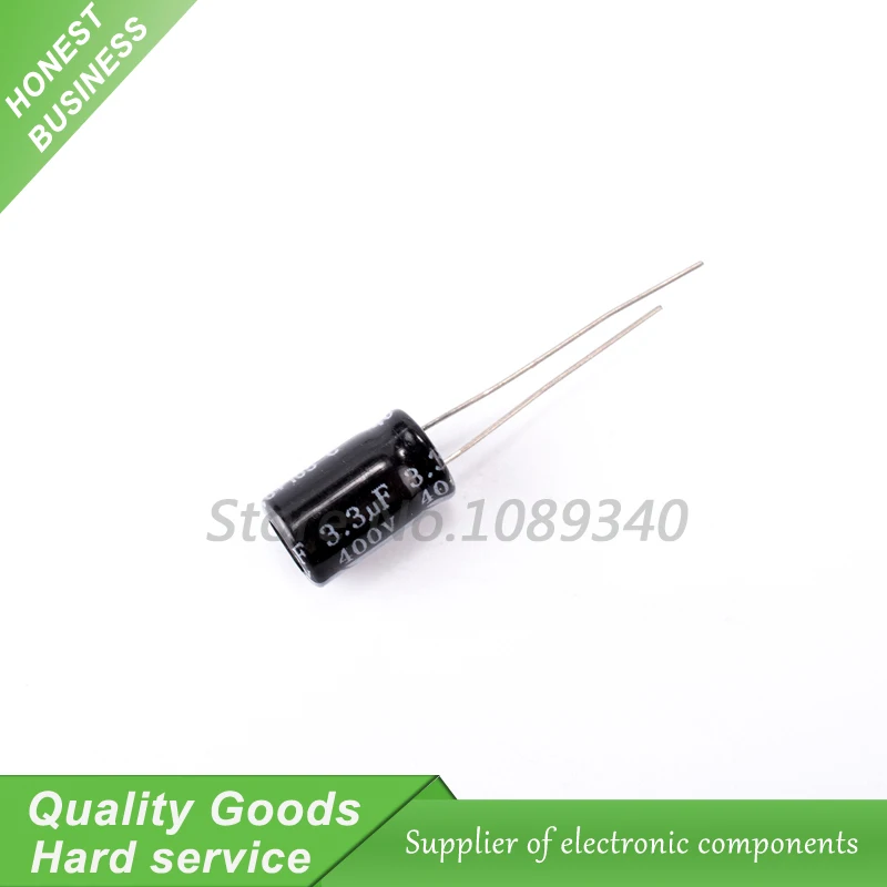 

20PCS 400V3.3UF 8*12mm 3.3UF 400V 8*12 Aluminum electrolytic capacitor