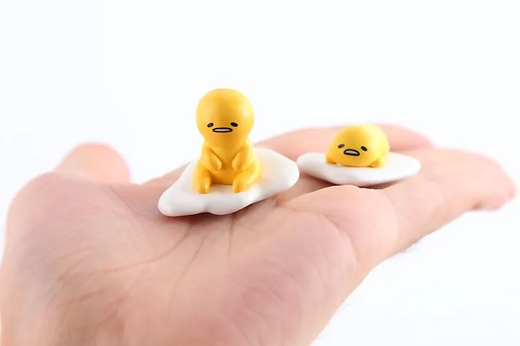 4 шт./лот 4 см грустное яйцо Гудетама Kawaii Gudetama ленивое яйцо аниме ленивое яйцо Гудетама фигурка игрушки