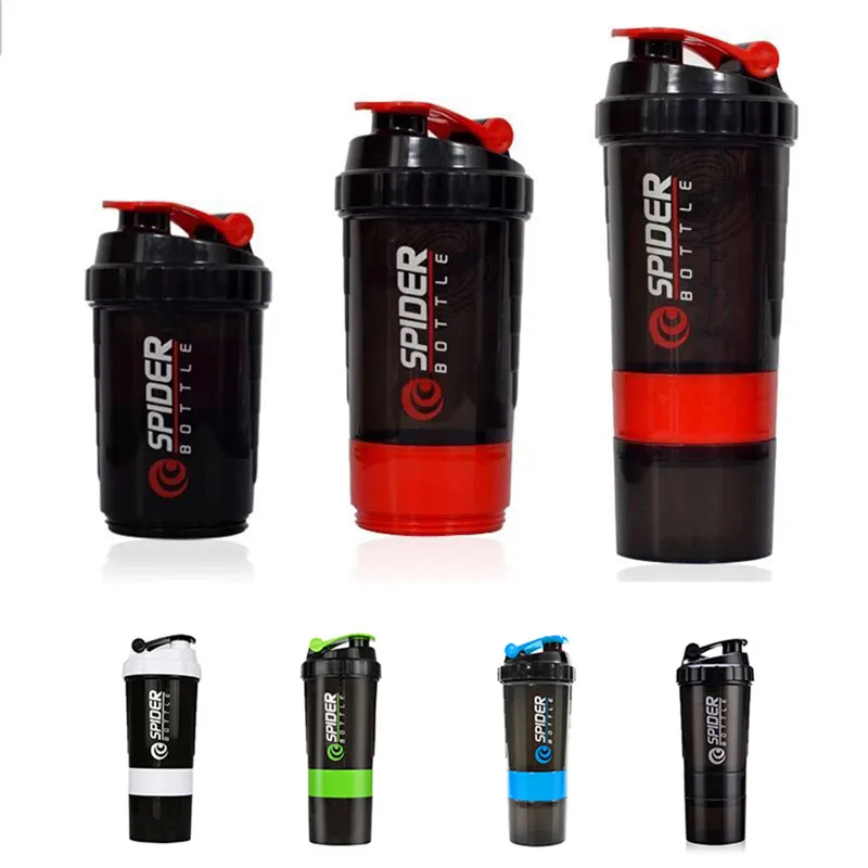 Portable 3 Layers Protein Powder Shaker Cup Plastic PP Mixer Box For font b Fitness b