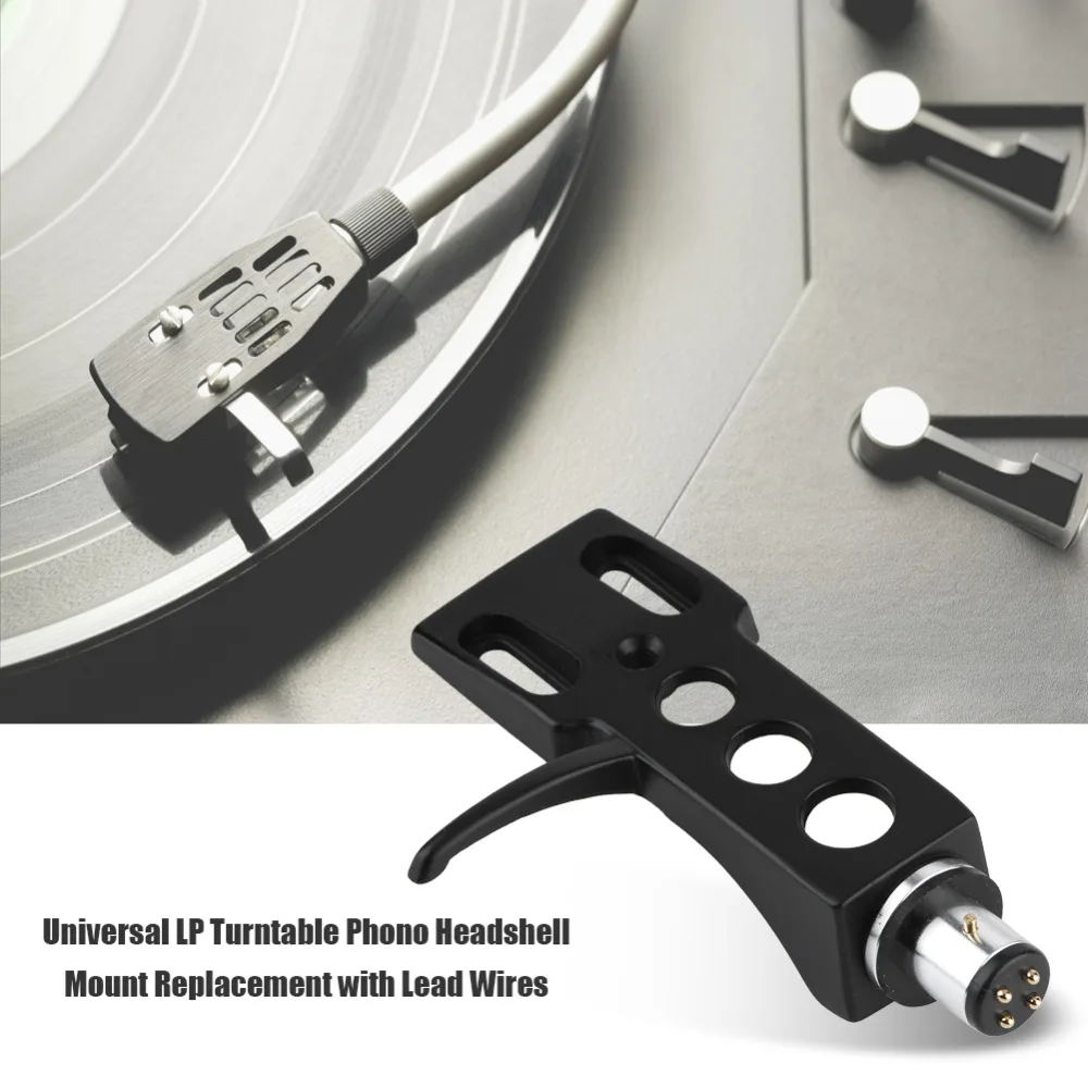 

Universal LP Turntable Phono Headshell Mount Replacement with Lead Wires