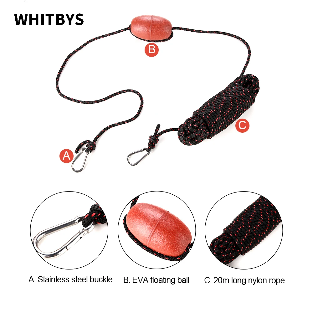 Buy Full Set Kayak Drift Anchor Tow Rope 20m/65ft