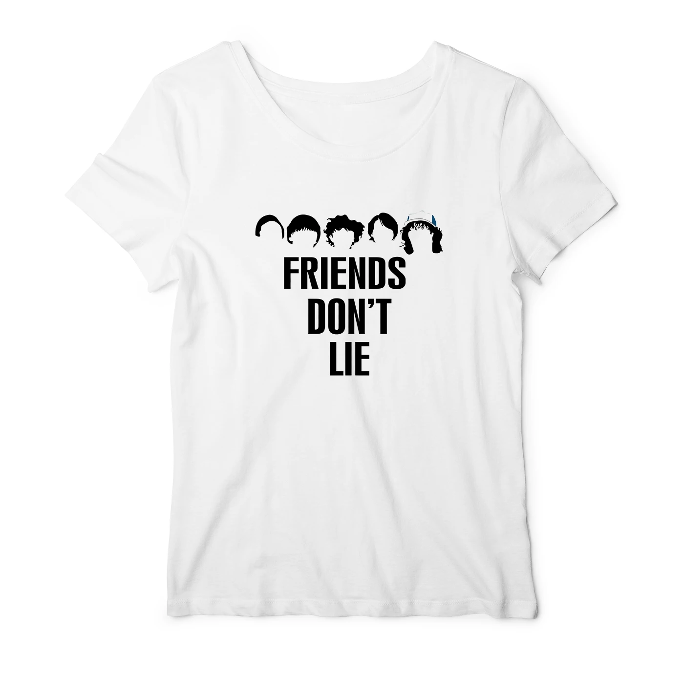 

STRANGER THINGS Short Sleeve T Shirt FRIENDS DON'T LIE Women Harajuku Hipster Graphic Tops