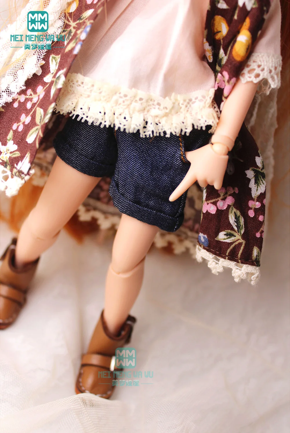 Одежда для кукол Blyth Azone 1/6 аксессуары для кукол модные шорты с манжетами черный, хаки, синий деним, коричневый