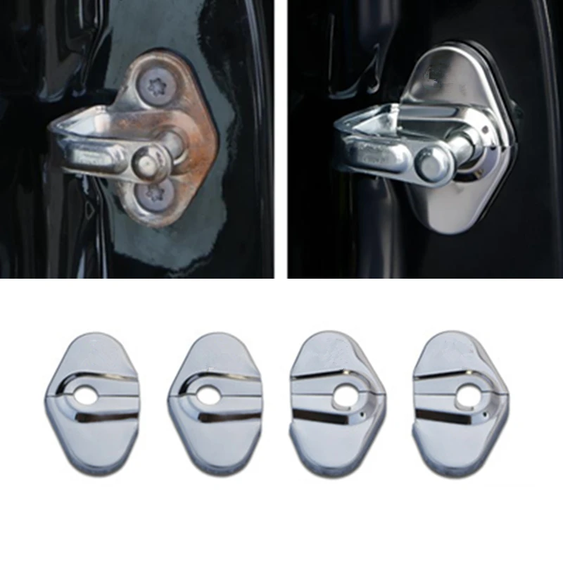 

Car Door Lock Covers Protective Cover For Chevrolet Malibu Aveo Sonic Cruze Volt Camaro For Buick Regal Lacrosse Encore 4pcs