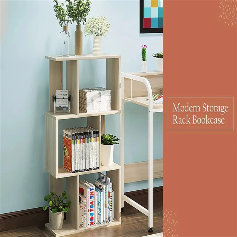 بسيط تخزين الرف عرض الرف خزانة ديكور المنزل/شماعات الإبداعية المقالات تأثيث الديكور-4-TIER بني فاتح بسيط تخزين الرف عرض الرف خزانة ديكور المنزل/شماعات الإبداعية المقالات تأثيث الديكور-4-TIER بني فاتح