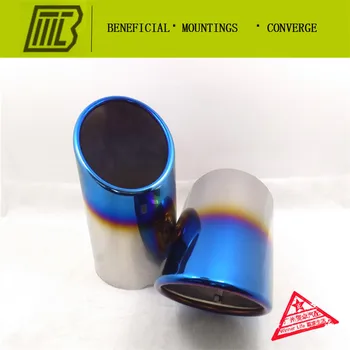 

2 colors Car styling resistance muffler for Q7 3.0T Exhaust Tip for AUDI Q7 quattro special pipe inlet 95mm.length 175mm
