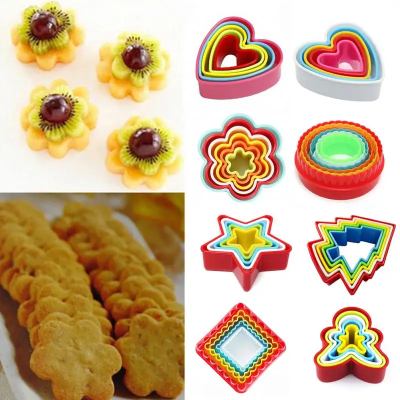 

Cookies Cutter Biscuit Cake Mould DIY Multi-style plastic Circle Cookie Maker Christmas Holiday Supply Fondant sugarcraft