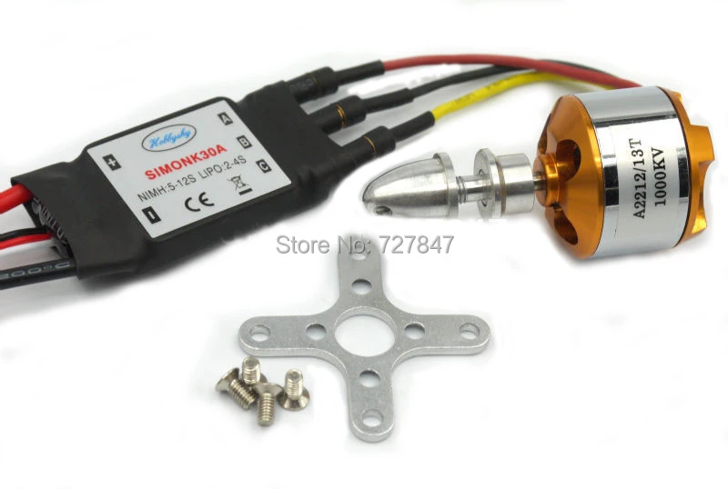 A2212 2212 1000KV бесщеточный двигатель + 30A SIMONK ESC с разъемом 3 5 мм для мультикоптера